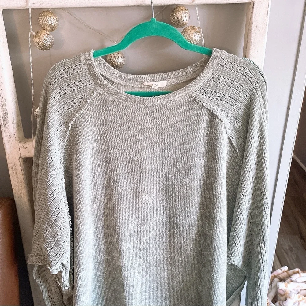 Easel Sage Green Pullover Sweater Size 1X - Picture 2 of 8